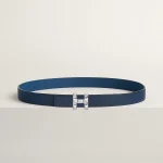 H Infini belt buckle & Reversible leather strap 24 mm - Image 2